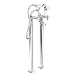Regent Traditional Freestanding Bath Shower Mixer - Chrome