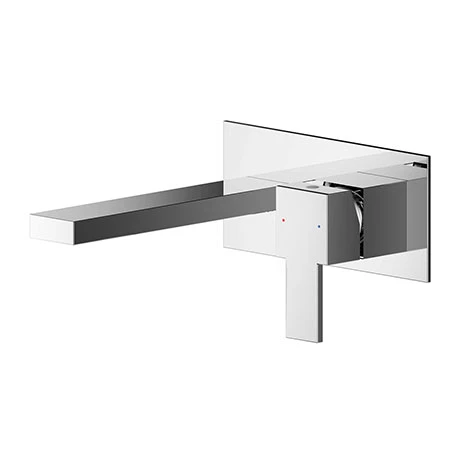 Nuie Sanford Chrome 2TH Wall Mounted Basin Mixer - SAN328 3 Nuie Sanford Chrome 2TH Wall Mounted Basin Mixer - SAN328