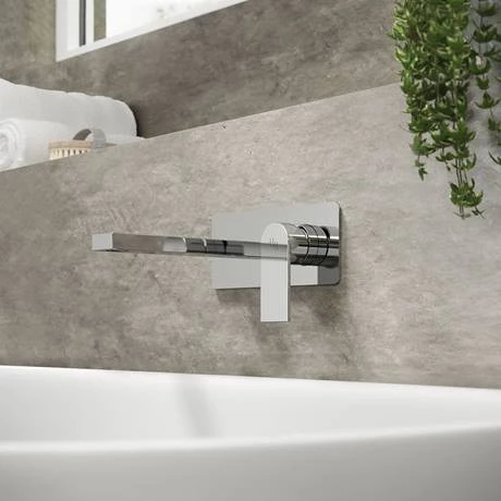 Hudson Reed Sottile Wall Mounted Single Lever Basin Mixer - SOT328 4 Hudson Reed Sottile Wall Mounted Single Lever Basin Mixer - SOT328 - Image 2