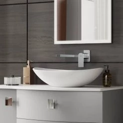 Hudson Reed Sottile Wall Mounted Single Lever Basin Mixer - SOT328 7 Hudson Reed Sottile Wall Mounted Single Lever Basin Mixer - SOT328 -Wall Mounted Taps Sales Store SOT328 n d2 460