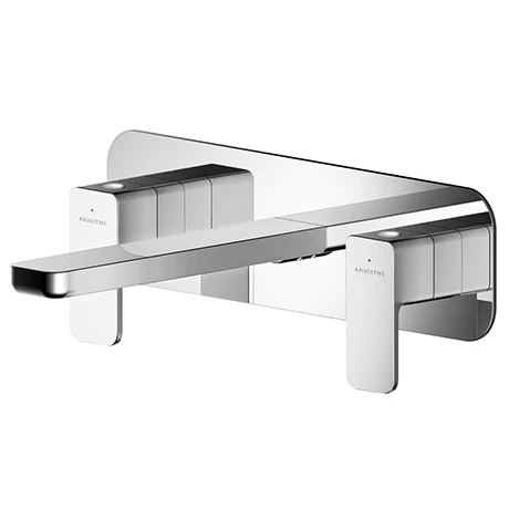 Asquiths Tranquil Wall Mounted Basin Mixer (3TH) With Backplate - TAD5115 3 Asquiths Tranquil Wall Mounted Basin Mixer (3TH) With Backplate - TAD5115