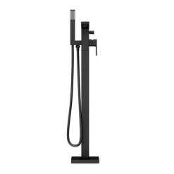 Toreno Modern Matt Black Floor Mounted Free-standing Bath Shower Mixer 8 Toreno Modern Matt Black Floor Mounted Free-standing Bath Shower Mixer -Wall Mounted Taps Sales Store TBFST d2 460