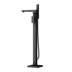 Toreno Modern Matt Black Floor Mounted Free-standing Bath Shower Mixer 9 Toreno Modern Matt Black Floor Mounted Free-standing Bath Shower Mixer -Wall Mounted Taps Sales Store TBFST d3 460