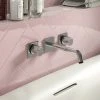 Venice Modern 3TH Round Wall Mounted Bath Filler - Chrome