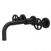 Hudson Reed Revolution Industrial 3TH Wall Mounted Basin Mixer - Matt Black - TIW417 -Wall Mounted Taps Sales Store TIW417 m