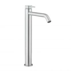 Crosswater 3ONE6 Stainless Steel Tall Mono Basin Mixer Tap - TS112DNS