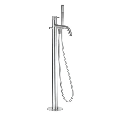 Crosswater 3ONE6 Stainless Steel Freestanding Bath Shower Mixer - TS416FS 3 Crosswater 3ONE6 Stainless Steel Freestanding Bath Shower Mixer - TS416FS