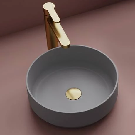 Venice Giro Brushed Brass High Rise Mono Basin Mixer 4 Venice Giro Brushed Brass High Rise Mono Basin Mixer - Image 2