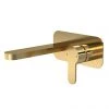Venice Giro Brushed Brass Wall Mounted Basin Mixer -Wall Mounted Taps Sales Store VEN828R P