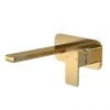 Venice Cubo Brushed Brass Wall Mounted Basin Mixer 2 Venice Cubo Brushed Brass Wall Mounted Basin Mixer -Wall Mounted Taps Sales Store VEN828S P