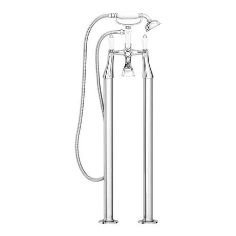 Lancaster Traditional Freestanding Chrome Bath Shower Mixer & Shower Kit 5 Lancaster Traditional Freestanding Chrome Bath Shower Mixer & Shower Kit - Image 3