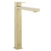 Crosswater Verge Tall Monobloc Basin Mixer Brushed Brass - VR112DNF -Wall Mounted Taps Sales Store VR112DNF M