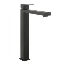 Crosswater Verge Tall Monobloc Basin Mixer Matt Black - VR112DNM