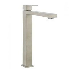 Crosswater Verge Tall Monobloc Basin Mixer Stainless Steel Effect - VR112DNV