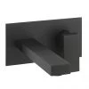 Crosswater Verge Wall Mounted (2TH) Basin Mixer Matt Black - VR121WNM -Wall Mounted Taps Sales Store VR121WNM prod