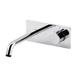 Venice Modern Round Wall Mounted Bath or Basin Mixer - Chrome
