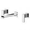 Nuie Windon Chrome 3TH Wall Mounted Basin Mixer - WIN317 -Wall Mounted Taps Sales Store WIN317 P