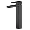 Toreno Square Black High Rise Mono Basin Mixer -Wall Mounted Taps Sales Store WIN470 P